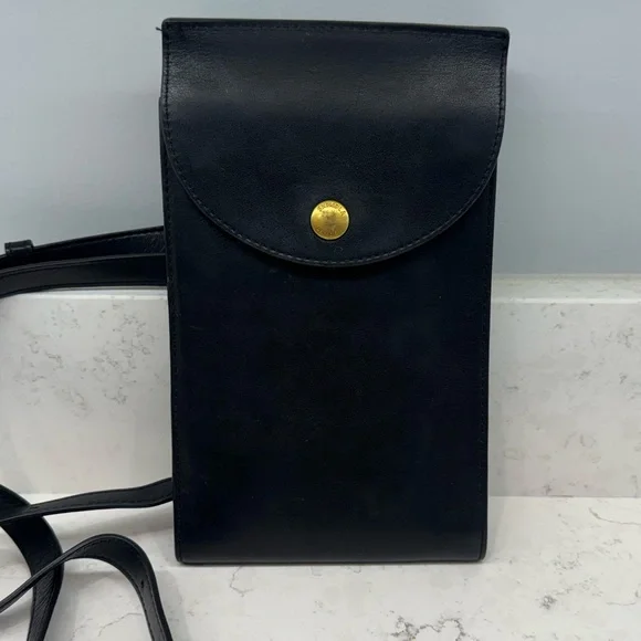 Shinola Little Birdy Wallet Crossbody Bag in black - Picture 2 of 12